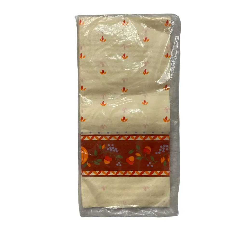 HALLMARK Ambassador Vintage *NEW* Thanksgiving Fall Table Cover Paper 54x102 in.